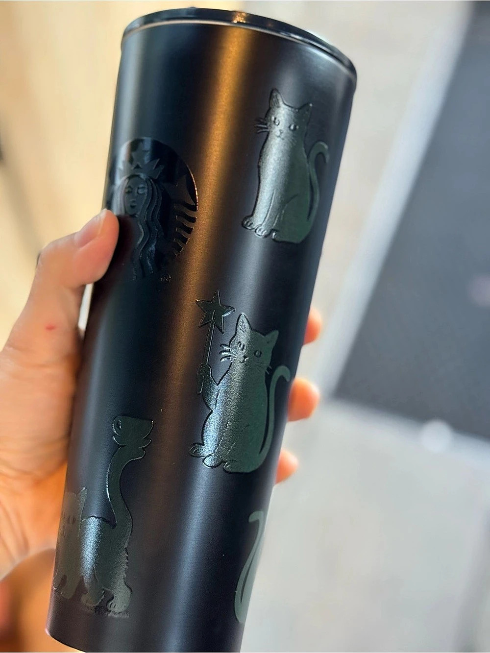 Glow in dark cats tumbler Starbucks’s Halloween 2026